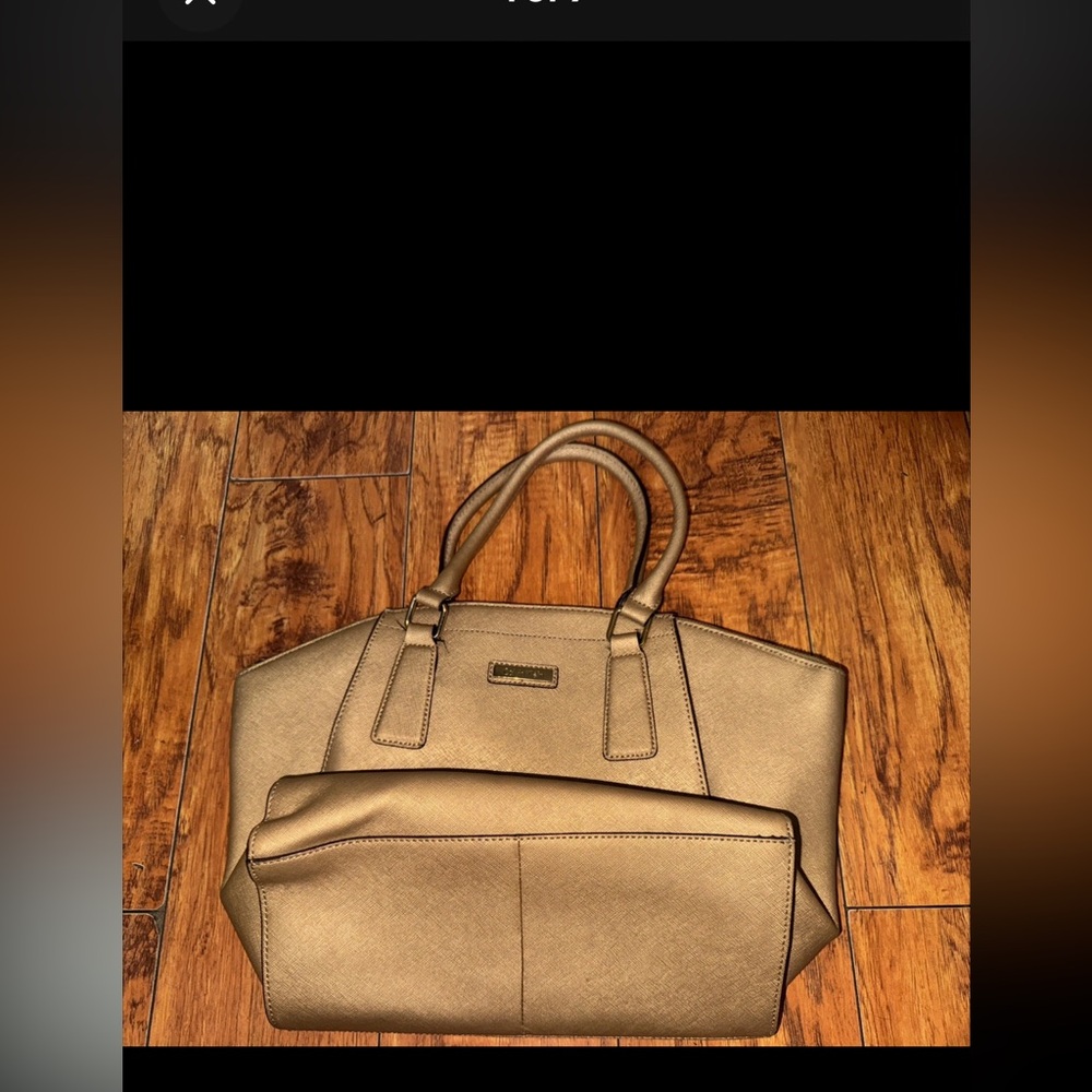 Calvin Klein Gold Handbag Purse